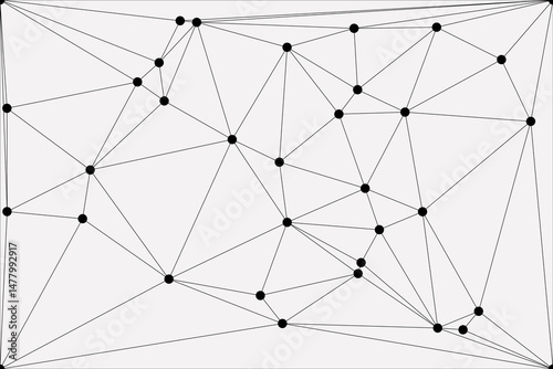 Global network connection background for banner design. Abstract line background with connecting dots and lines. Network Connecting dot polygon social network communication. Internet technology.