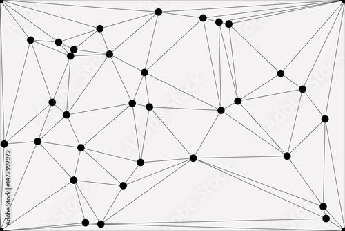 Global network connection background for banner design. Abstract line background with connecting dots and lines. Network Connecting dot polygon social network communication. Internet technology.