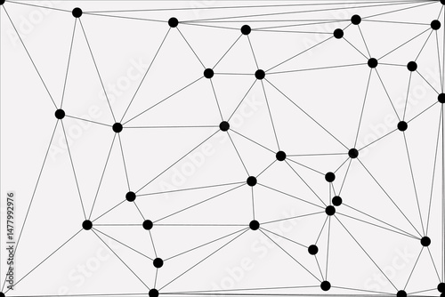 Global network connection background for banner design. Abstract line background with connecting dots and lines. Network Connecting dot polygon social network communication. Internet technology.