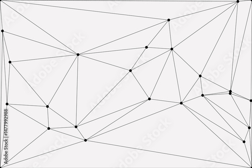 Global network connection background for banner design. Abstract line background with connecting dots and lines. Network Connecting dot polygon social network communication. Internet technology.