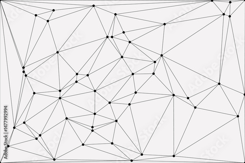 Global network connection background for banner design. Abstract line background with connecting dots and lines. Network Connecting dot polygon social network communication. Internet technology.