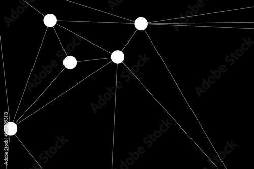 Global network connection background for banner design. Abstract line background with connecting dots and lines. Network Connecting dot polygon social network communication. Internet technology.