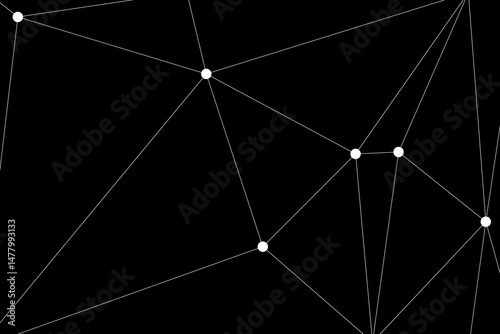 Global network connection background for banner design. Abstract line background with connecting dots and lines. Network Connecting dot polygon social network communication. Internet technology.