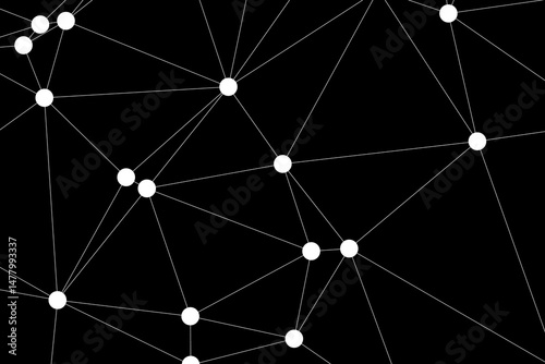 Global network connection background for banner design. Abstract line background with connecting dots and lines. Network Connecting dot polygon social network communication. Internet technology.