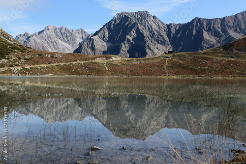 Landschaft in den Pitztaler Alpen im Sommeram Rifflsee  photo