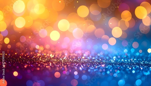 abstract background with bokeh and glitter