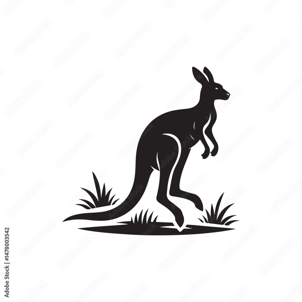 Fototapeta premium kangaroo Vector (3).eps