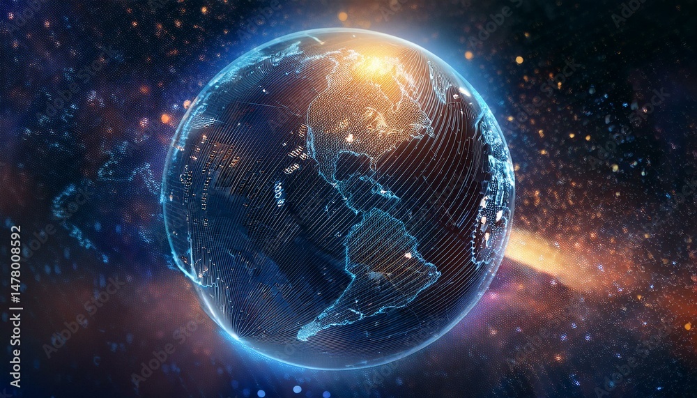 Obraz premium earth in the space