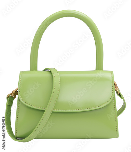 Image of a handbag for fashion on transparent background