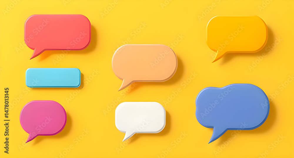 set of speech bubble set of speech bubble