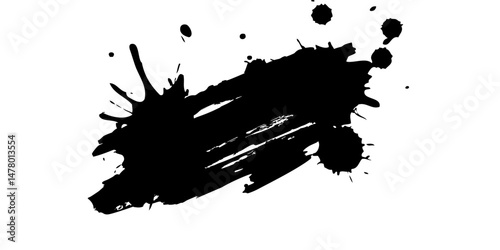 Brush strokes vector. Painted rectangles collection. Grunge long text boxes or textured backgrounds