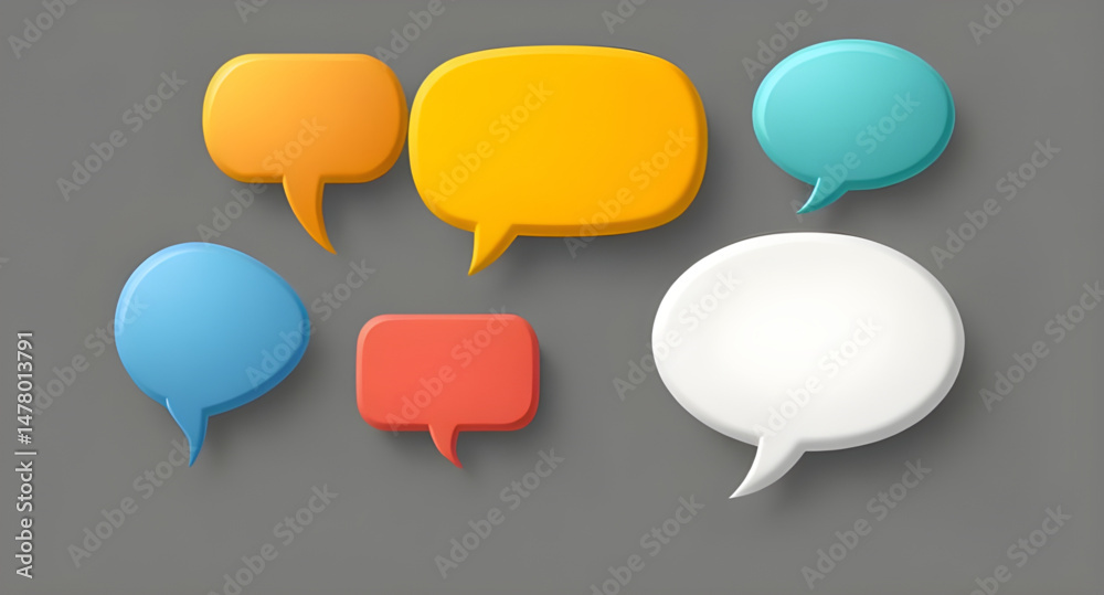 set of speech bubble set of speech bubble