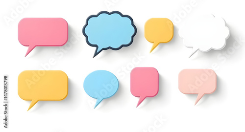 set of speech bubble 