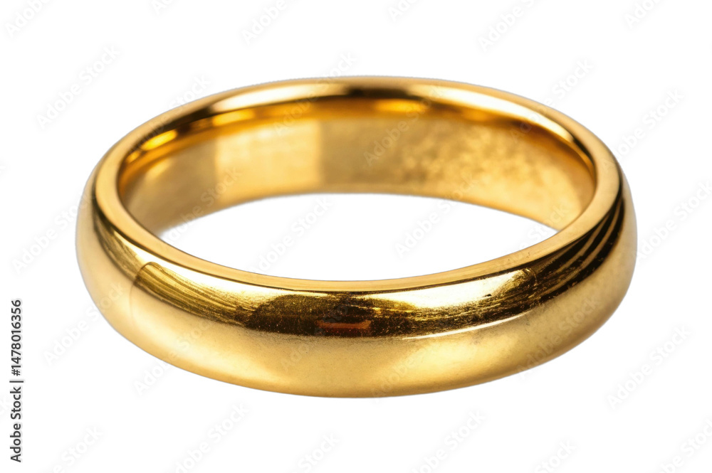 PNG Shiny gold ring close-up sparkles with elegance