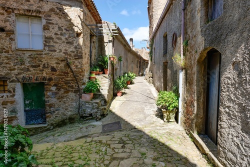 The village of Lustra in Campania, Italy.