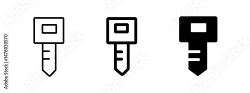 locker key vector icon