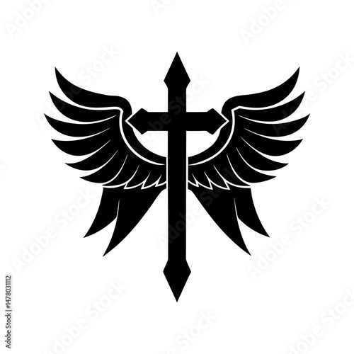 illustration of a cross icon vector illustration