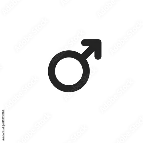 Gender icon, Male icon symbol vector illustration. PNG
