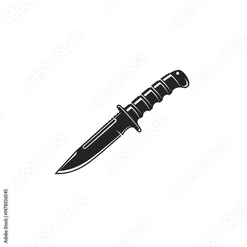 Knife icon in flat style isolated on transparent background. For your design, logo. Vector illustration., Combat Knife PNG 
