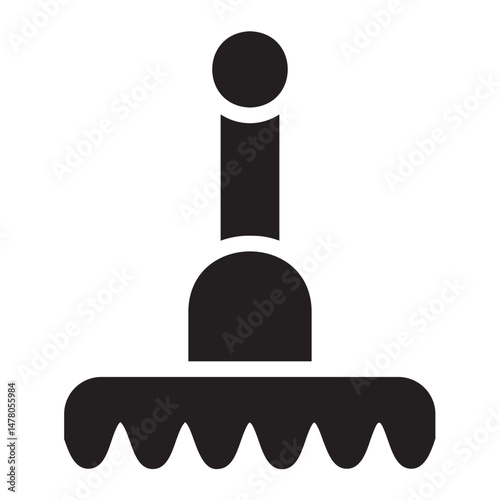 rake glyph icon