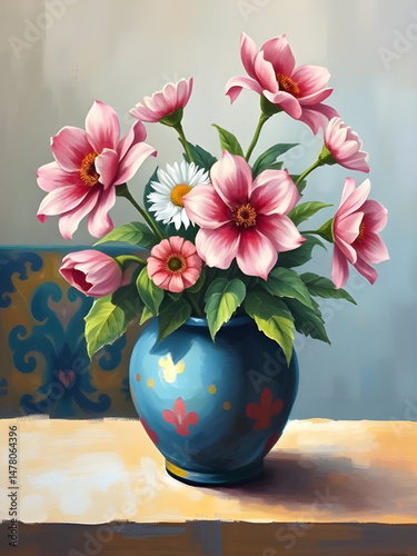 vase with flowers