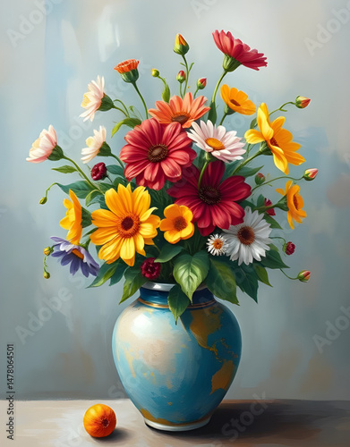 vase with flowers