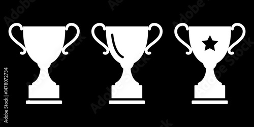 Simple Trophy Cup Icon – Achievement and Winning Design