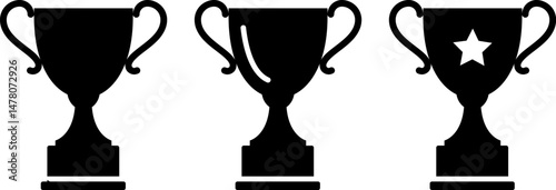 Simple Trophy Cup Icon – Achievement and Winning Design