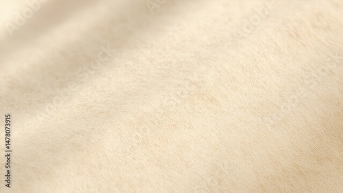 A close-up of a beige fabric showcases its soft and slightly fuzzy texture. The subtle variations in color add depth, enhancing the natural feel and versatility of the material.