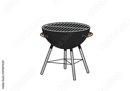 Barbecue grill isolated on white