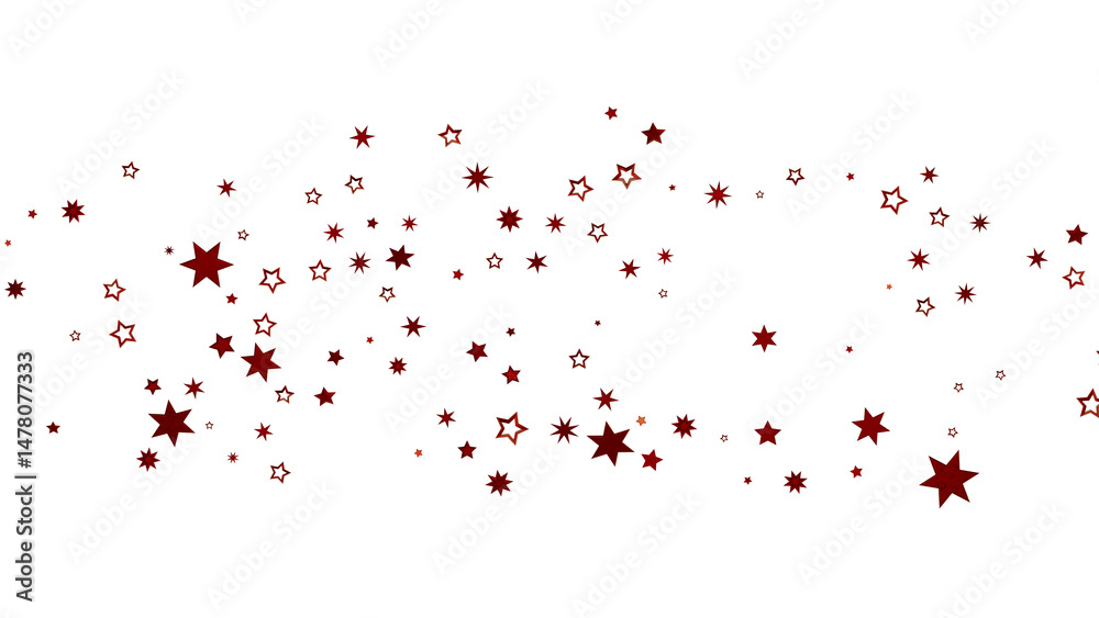 Obraz premium Red Star Scatter Background