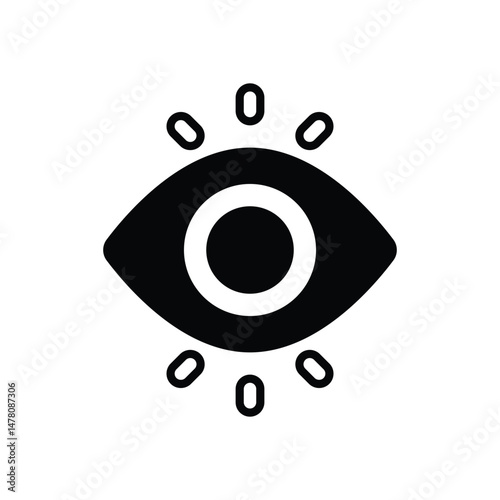 View Point Icon Vector Stock Illustration