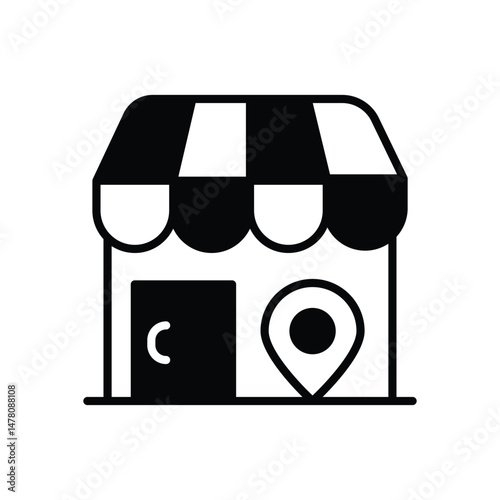 Shop Icon Vector Stock Illustration