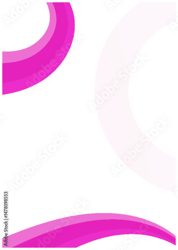 Elegant Pink Abstract Background Design perfect for presentations websites and social media featuring vibrant curves and a clean aesthetic.