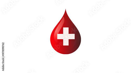 A PNG Donate Blood: Save Lives, Red Cross Blood Drive on transparent background