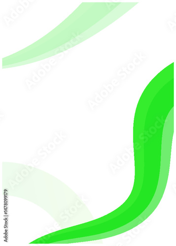 Vibrant Green Abstract Background Design featuring smooth curves and gradients ideal for presentations or website banners.
