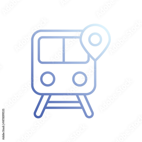 Train Icon Vector Stock Illustration