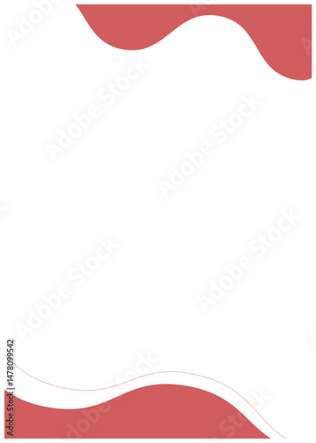 Elegant Coral Wave Abstract Background for Design Projects featuring a clean white space and soft coral accents ideal for presentations or websites.