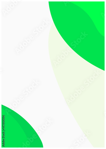Vibrant Green Abstract Background Design featuring smooth curves and gradients ideal for presentations or website banners