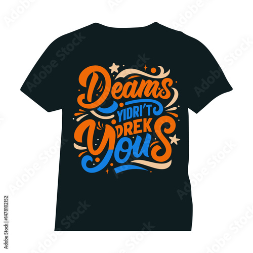 typography t-shirt design vector with editable