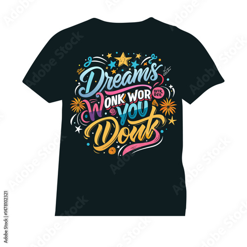 typography t-shirt design vector with editable