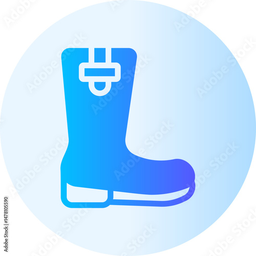 wellington boots gradient icon