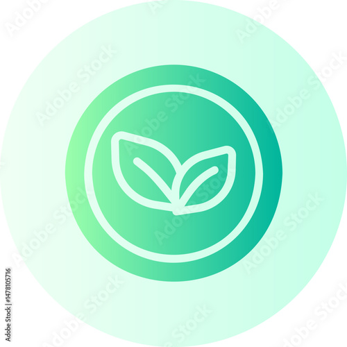 leaf gradient icon