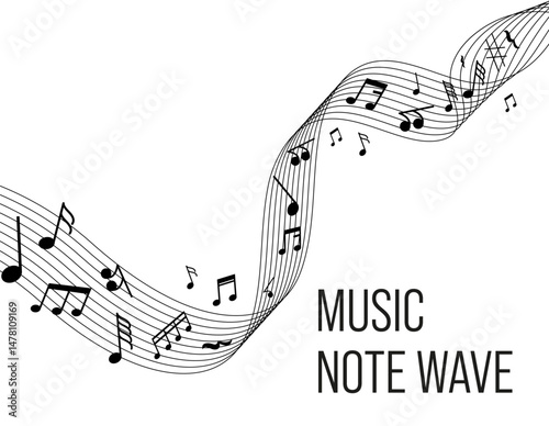 Audio Waveform Graphic – Black Background Music Design
