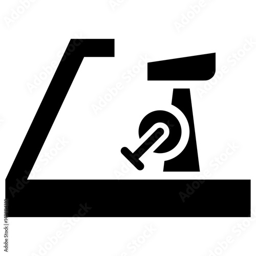 exercise bicycle solid icon