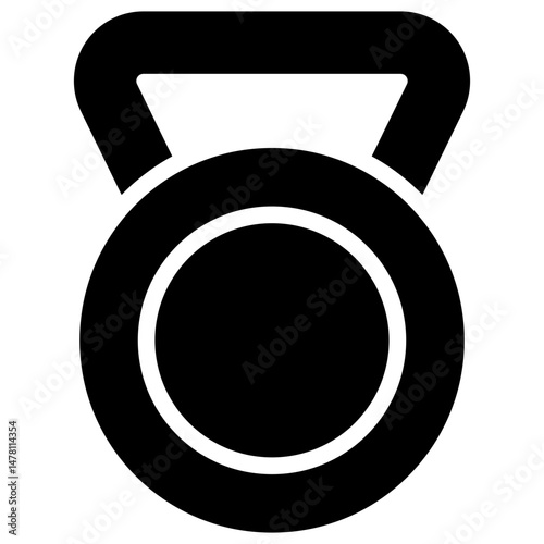 kettlebell solid icon
