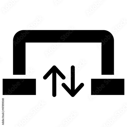 push up solid icon