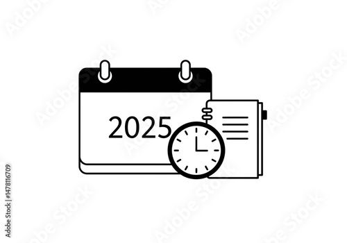 Calendar and clock