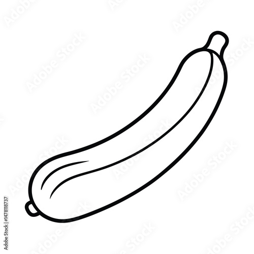 kielbasa outline vector illustration