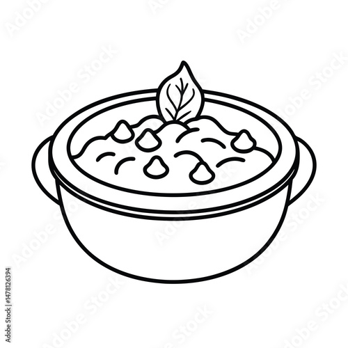 simple goulash line drawing 